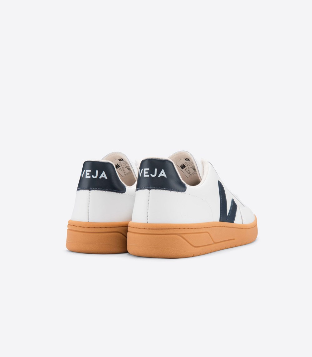 Veja Sneakers Womens - V-12 Leather - White - 4789GMCQW